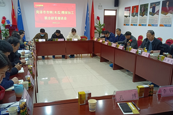 菏澤市召開市樹(木瓜)精深加工聯(lián)合研發(fā)座談會在山東佰諾隆重召開